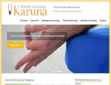 Tablet Screenshot of centrokaruna.it